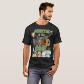 野生児のおばさん 1歳の誕生日 ファミリーサファリ Tシャツ (正面フル)