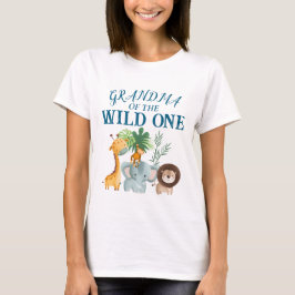 野生児のサファリおばあちゃんTシャツ Tシャツ