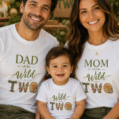 野生児のママと2歳の誕生日 女性用Tシャツ Tシャツ