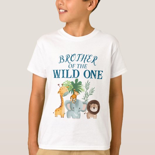野生児の兄のTシャツ Tシャツ (正面)