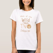 野生児の母と2人の2歳の女の子のTシャツ Tシャツ (正面)