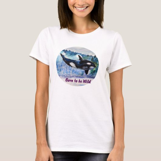 野生児オルカアートタンク Tシャツ (正面)