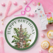 野生児サファリ 誕生日おめでとう ペーパープレート (パーティー)