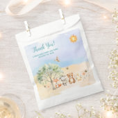 野生動物お洒落の赤ちゃんシャワー フェイバーバッグ (クリップ留めされた状態)