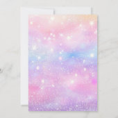 野生動物かわいい動物ピンクの誕生日パーティー 招待状 (裏面)