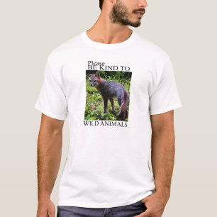 野生動物に親切があって下さい Tシャツ