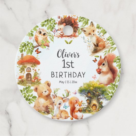 野生動物のかわいい魔法の森 フェイバータグ (正面)