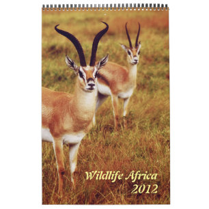 野生動物のアフリカのサファリ2012年 カレンダー
