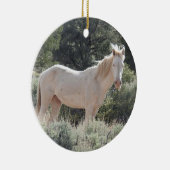 野生動物のオーナメント，野生馬，自然，動物 セラミックオーナメント (右)