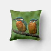 野生動物のキングフィッシャーの写真 クッション (裏面)