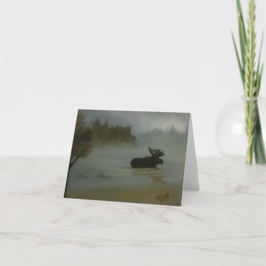 野生動物のグリーティングカードをありがとう サンキューカード (正面)