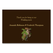 野生動物のジャングルの植物と動物 テーブルナンバー (裏面)