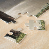 野生動物のゾウの写真 ジグソーパズル (側面)