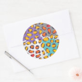 野生動物のパターン ラウンドシール (封筒)