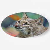 野生動物のボブキャット写真 ペーパープレート (アングル)