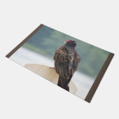 野生動物の七面鳥のヒメコンドル ドアマット (アングル)