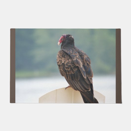 野生動物の七面鳥のヒメコンドル ドアマット (正面)