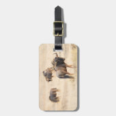 野生動物の写真アフリカサファリ ラゲッジタグ (正面縦)