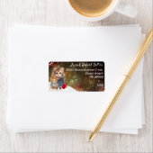 野生動物の冬の夢のようなギフトフェスティバルカスタム ラベル (インサイチュ)