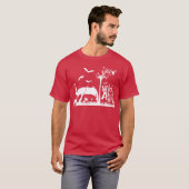 野生動物の家族 Tシャツ (正面フル)