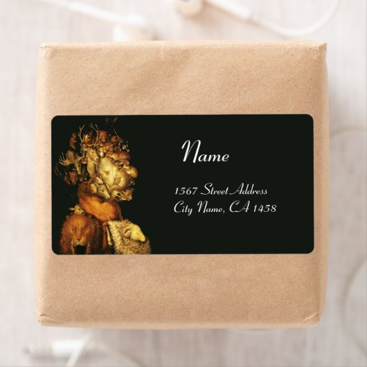 野生動物の寓話 ラベル (インサイチュ)