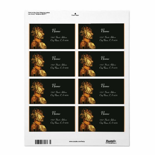 野生動物の寓話 ラベル (フルシート)