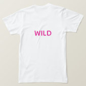 野生動物の幻想的なデザインのオオカミTシャツ Tシャツ (デザイン裏面)