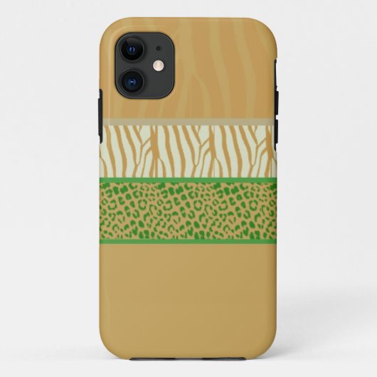 野生動物の毛皮模様 iPhone 5 カバー (裏面)