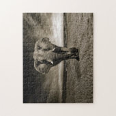 野生動物の牛の象の写真 ジグソーパズル (縦)