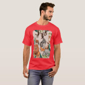 野生動物の男の子と女の子の友達 Tシャツ (正面フル)
