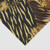 野生動物の皮膚パターン金ゴールドブラックパターン 薄葉紙 (詳細)
