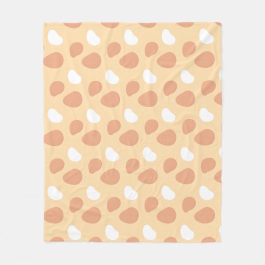 野生動物の皮膚 フリースブランケット (正面)