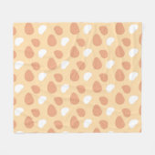 野生動物の皮膚 フリースブランケット (正面(横))