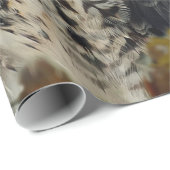 野生動物の赤いオオタカ秋の写真 ラッピングペーパー (ロールコーナー)