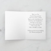 野生動物の雪のシーンかわいい野生の木のネズミのムーブッシュ シーズンカード (内部)