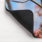 野生動物の鳥写真ボヘミアン・ワクウィング マウスパッド (コーナー)