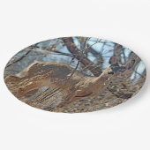 野生動物の鹿の森の写真 ペーパープレート (アングル)