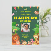 野生動物をテーマにした 招待状 (スタンド正面)