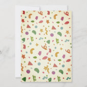 野生動物をテーマにした 招待状 (裏面)