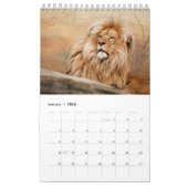 野生動物を使った小さなカレンダー カレンダー (1月 2026)