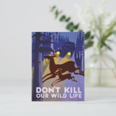 野生動物を殺さないで ポストカード (スタンド正面)