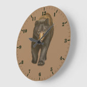 野生動物を産む ラージ壁時計 (傾斜)