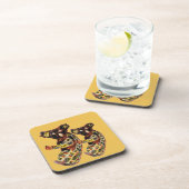 野生動物アボリジナル・アート・コアラ・ベアーズ コースター (右側)