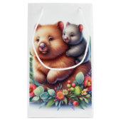 野生動物ウォンバット スモールペーパーバッグ (裏面)