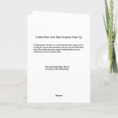 野生動物カ空白のード：ベビーオラングータングラブトイ  カード (裏面)