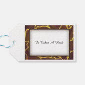 野生動物キリンありがとう ギフトタグ (裏面横)