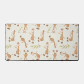 野生動物キリンの子供 デスクマット (正面)