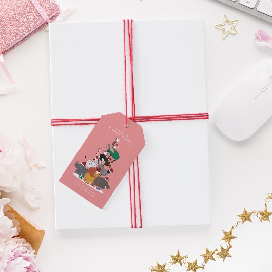 野生動物クリスマスツリーホリデー ギフトタグ