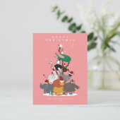 野生動物クリスマスツリー シーズンポストカード (スタンド正面)