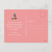 野生動物クリスマスツリー シーズンポストカード (裏面)